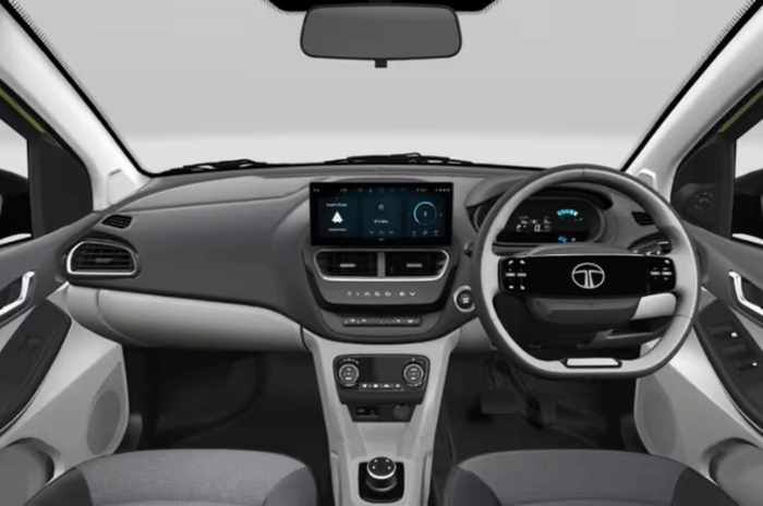 Tata Tiago EV interior touchscreen